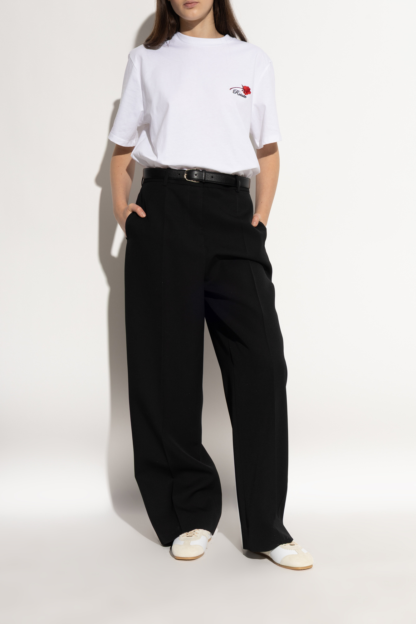 DRIES VAN NOTEN ホワイト サスペンダー DRIES VAN NOTEN ホワイト サスペンダー DRIES VAN NOTEN ホワイト